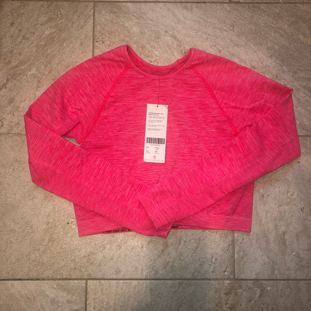 Sweaty Betty Long sleeve crop top